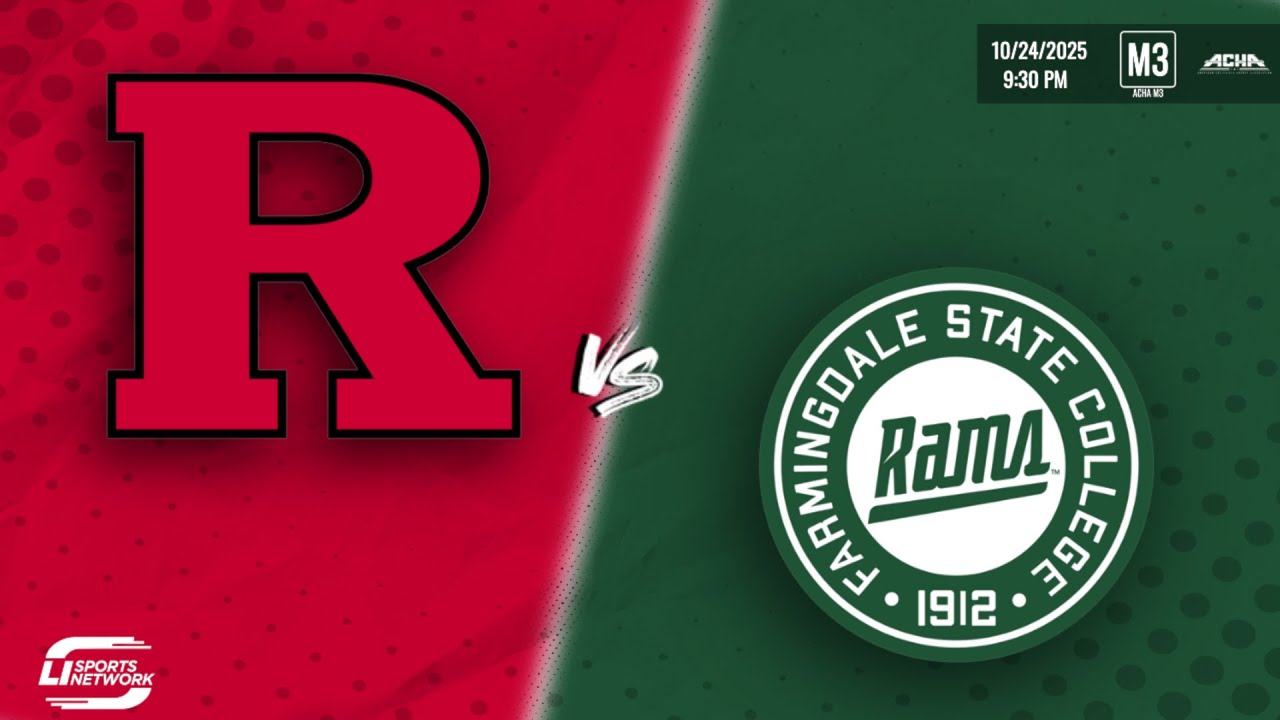 Featured image for “ACHA M3 Ice Hockey | Farmingdale State College (M3) vs Rutgers University (M3)”
